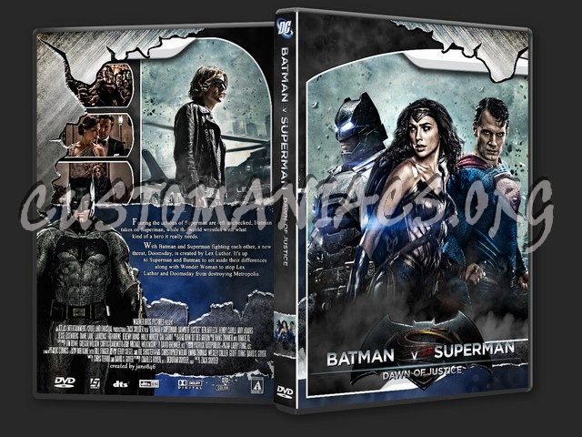 Batman v Superman Dawn of Justice dvd cover
