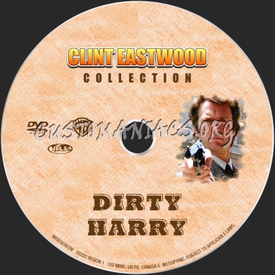 Dirty Harry dvd label