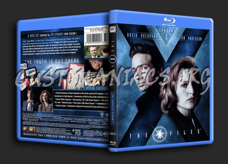 The X-Files (season 1) blu-ray cover