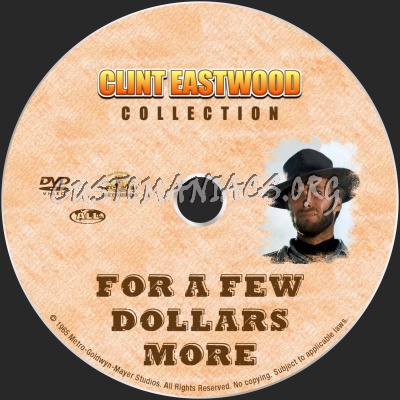For A Few Dollars More dvd label