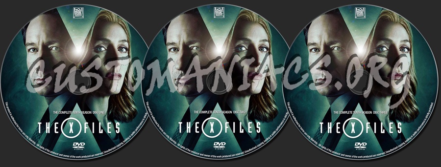 The X Files Season 10 dvd label