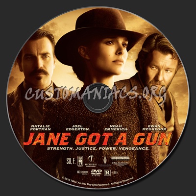 Jane Got A Gun dvd label