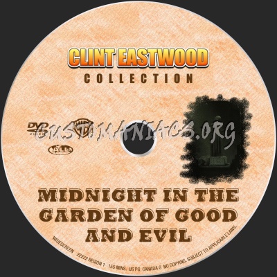 Midnight In The Garden Of Good And Evil dvd label