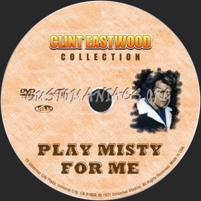 Play Misty For Me dvd label
