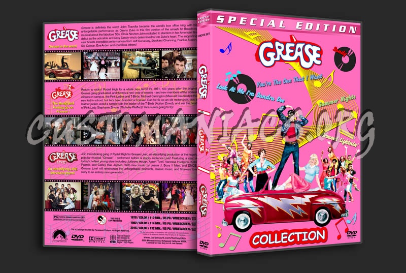 Grease Triple Feature dvd cover