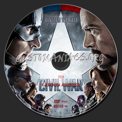 Captain America: Civil War dvd label