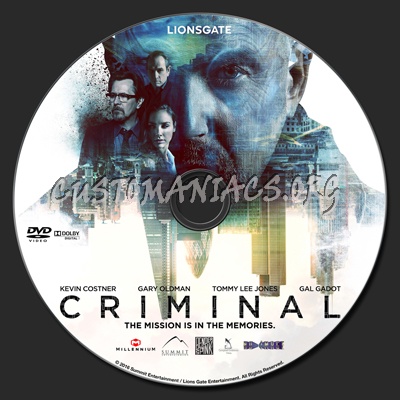 Criminal dvd label