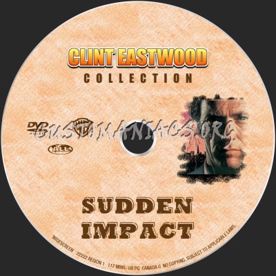 Sudden Impact dvd label