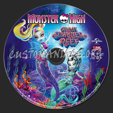 Monster High: Great Scarrier Reef dvd label