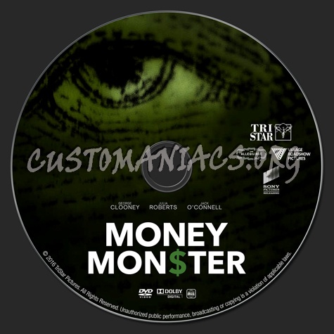 Money Monster dvd label