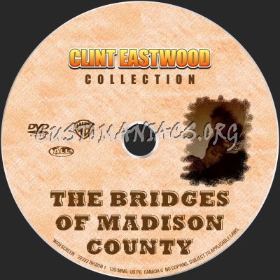 The Bridges Of Madison County dvd label