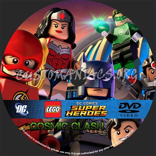 Lego DC Comics Super Heroes: Justice League Cosmic Clash dvd label