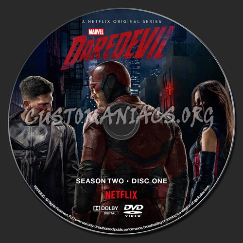 Daredevil - Season 2 dvd label