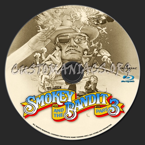 Smokey and the Bandit 3 blu-ray label