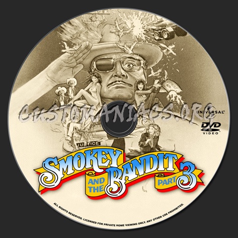 Smokey and the Bandit 3 dvd label