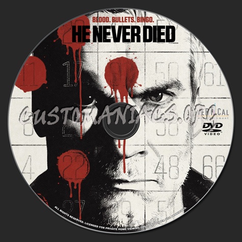 He Never Died dvd label