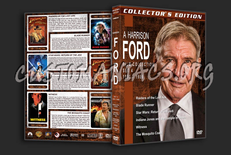 Harrison Ford Film Collection - Set 4 (1981-1986) dvd cover