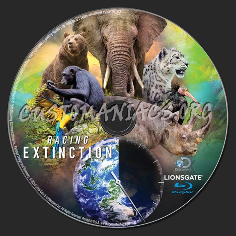 Racing Extinction blu-ray label