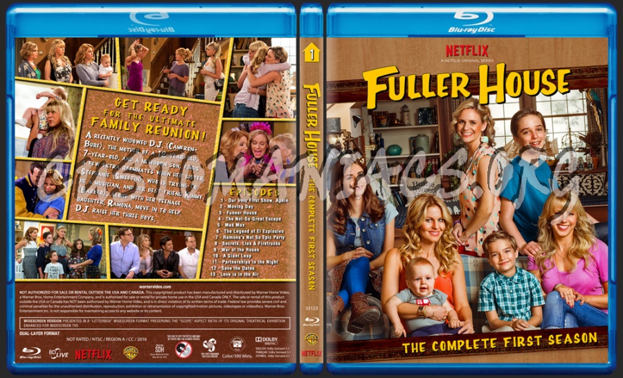 Fuller House - The Complete First Season blu-ray cover