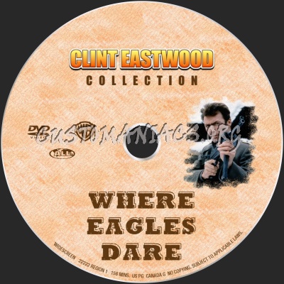 Where Eagles Dare dvd label