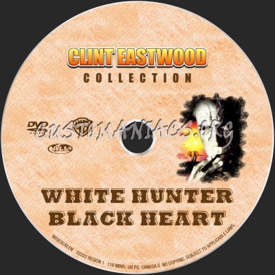 White Hunter Black Heart dvd label