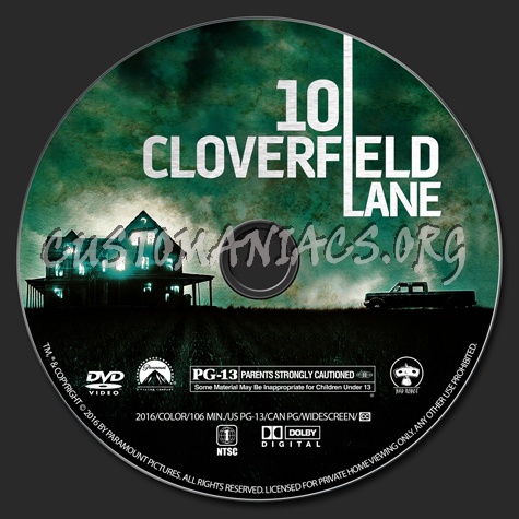 10 Cloverfield Lane dvd label