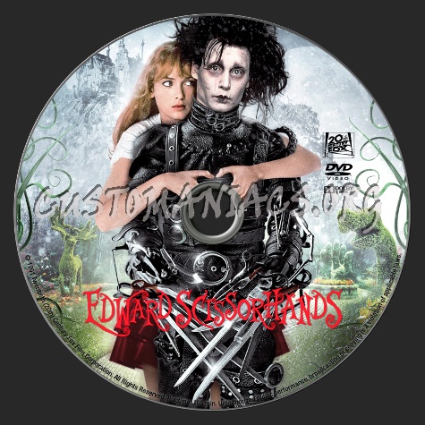Edward Scissorhands dvd label