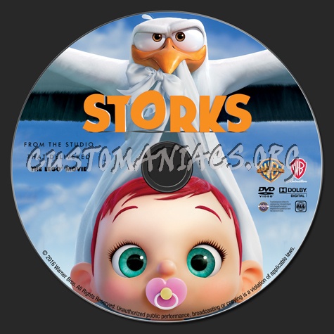 Storks dvd label