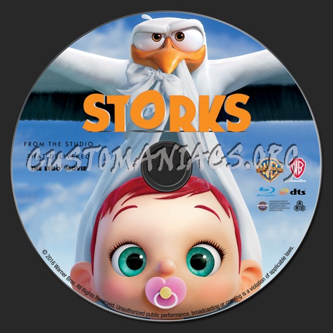 Storks blu-ray label