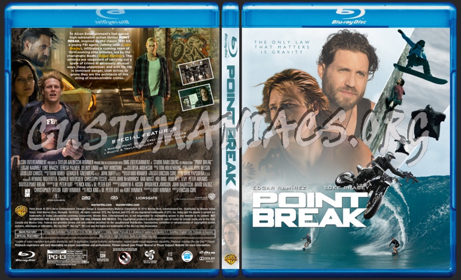 Point Break (2015) dvd cover