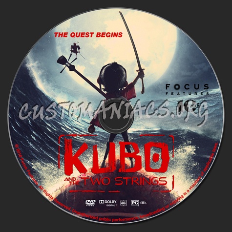 Kubo and the Two Strings dvd label