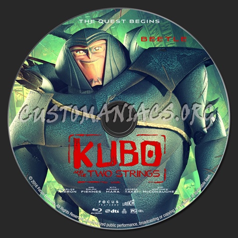 Kubo and the Two Strings blu-ray label