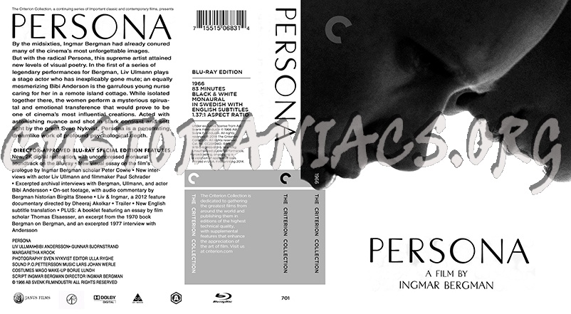 701 - Persona blu-ray cover