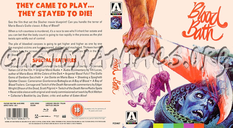 A Bay of Blood blu-ray cover