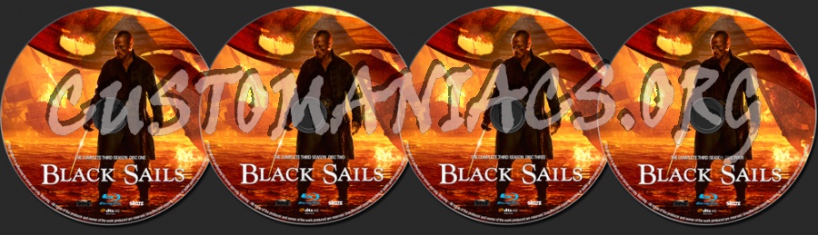 Black Sails Season 3 blu-ray label