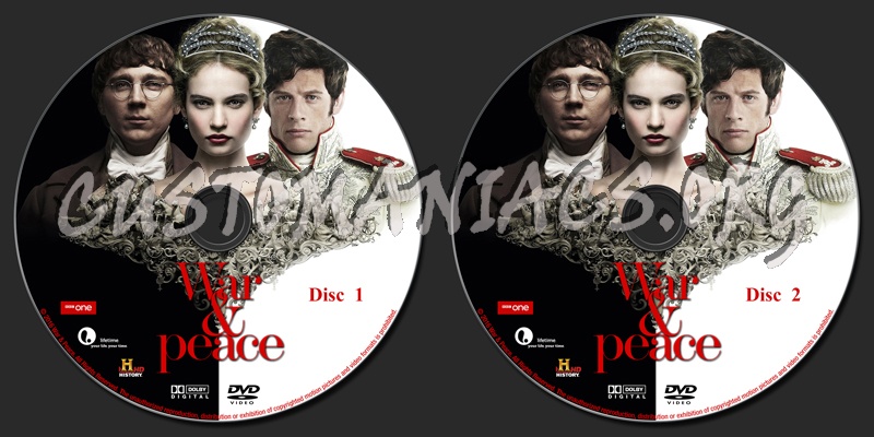 War and Peace - 2016 TV Series dvd label