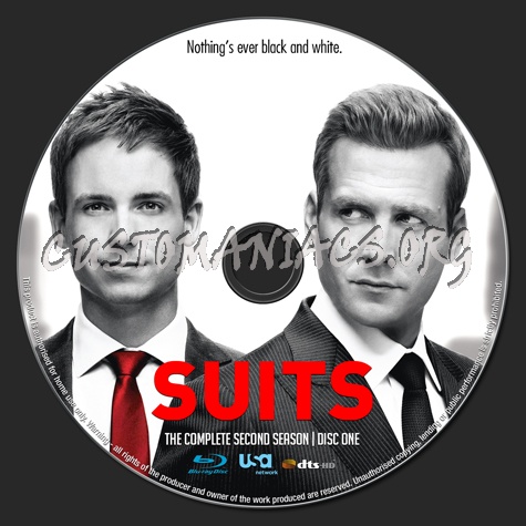 Suits Season Two blu-ray label