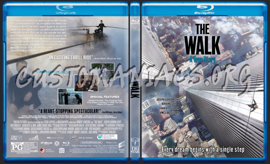 The Walk (2015) dvd cover