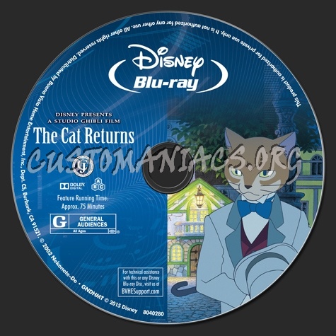 The Cat Returns blu-ray label