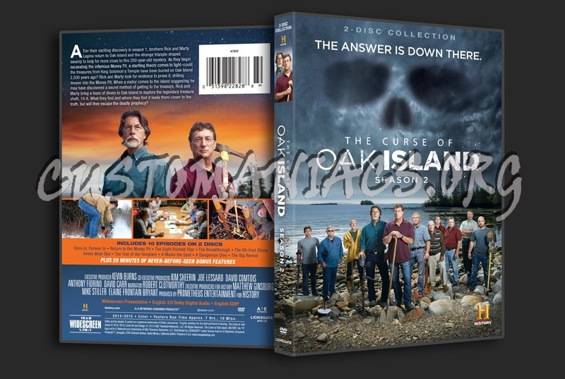 The Curse of Oak Island Season 2 dvd cover
