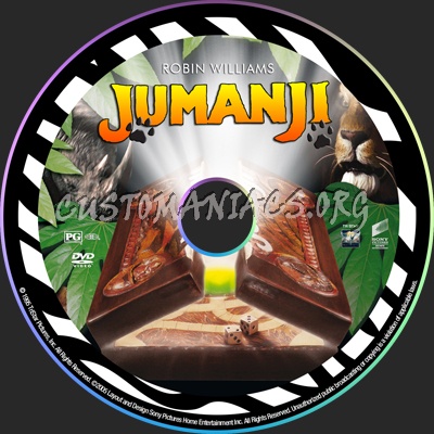 Jumanji dvd label