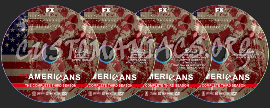 The Americans - Season 3 dvd label