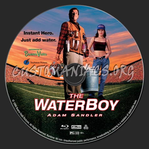 The Waterboy blu-ray label