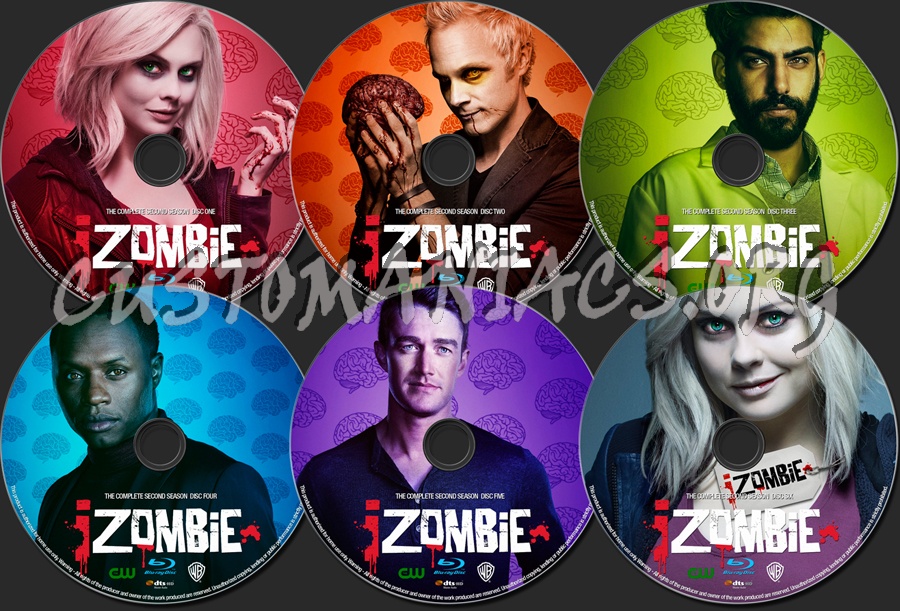 iZombie Season 2 blu-ray label