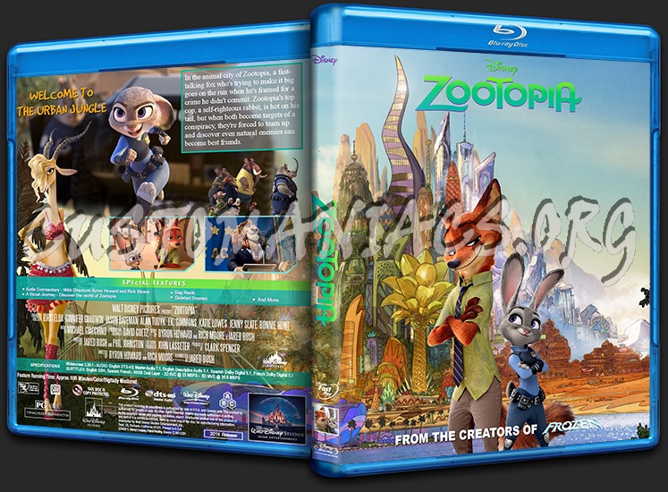 Zootopia blu-ray cover