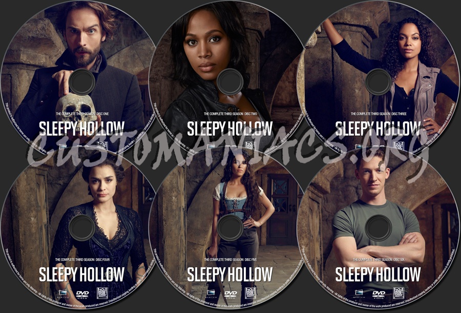 Sleepy Hollow Season 3 dvd label