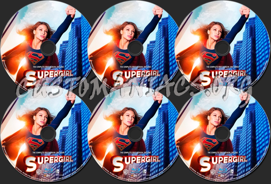 Supergirl Season 1 blu-ray label