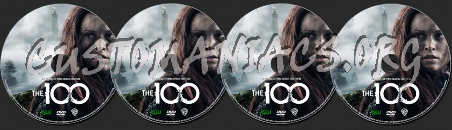 The 100 Season 3 dvd label