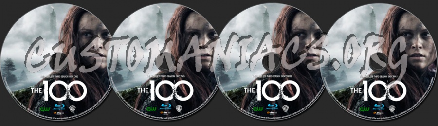 The 100 Season 3 blu-ray label