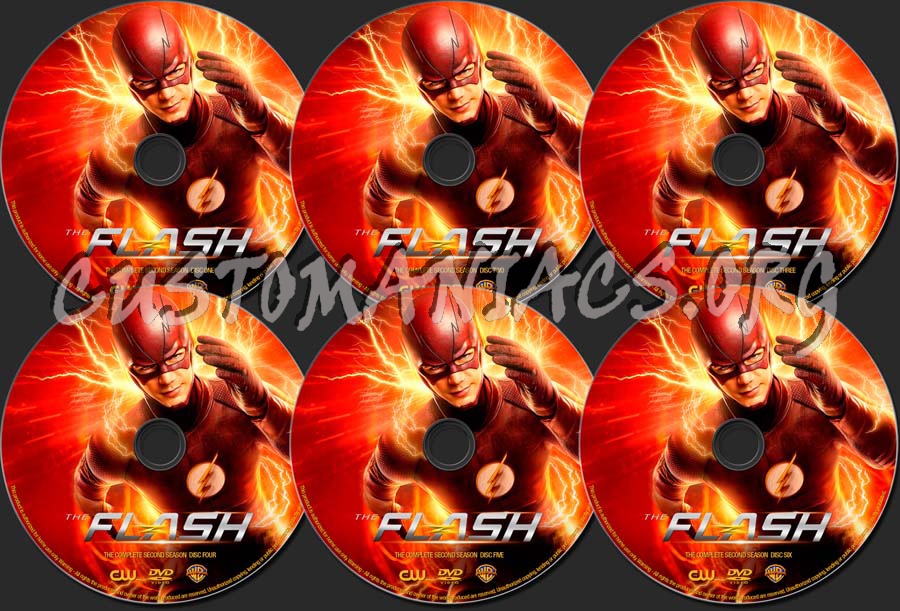 The Flash Season 2 dvd label